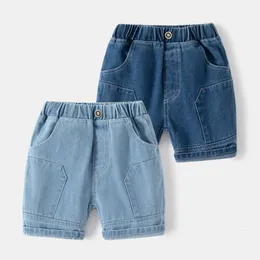 Shorts Bayawell 16y Boys Spodnie Pants Summer Fashion Childys Boys swobodne patchwork dżins dżinsy spodnie 230504