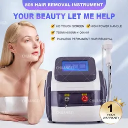 Painless Permanent 808nm Laser Hair Removal Machine For All Skin Depilation with Ice Platinum