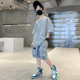 Clothing Sets Teen Boys Clothing Sets Summer Black Grey Short