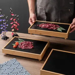 لوحات عشاء صخور سوداء ، شخصية يابانية شخصية إبداعية الخشب الخشبي