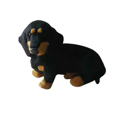 Plush Dolls Realistic Simulation Dog Shape Toy Dachshund Stuffed Animal Plush Doll Gift For Kids 230504