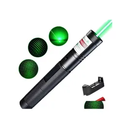 Laseraanwijzers 303 Green Pen 532NM Verstelbare Focus Batterij en Charger EU US VC081 0,5 W SYSR Drop Delivery Electronics Gadgets Dhabs