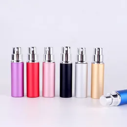 200pcs 5 ml puste napełnione perfuma Butelka Przenośna mini parfuma Atomizer Oryginalne aluminiowe sprayowe pojemniki kosmetyczne