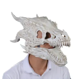 Parti Maskeleri Cadılar Bayramı Lateks Maske Simülasyonu Dragonbone Maske Kafası Seti Dinozor Lateks Hayvanlar Hareket Emici Maskesi Çocuklar İçin Komik Oyuncaklar 230504