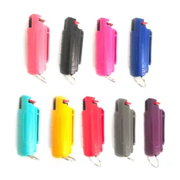 15 ألوان أدوات الدفاع عن النفس في الهواء الطلق سلسلة مفاتيح المفاتيح متعددة الألوان.