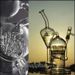 10.7inchS Hookahs Percolator Water Pipes Smoking Feb Egg Bongs Klein Recycler Dab Rigs chicha Bubbler With 14mm Joint