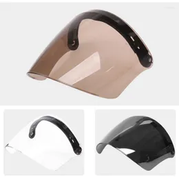 Motorradhelme Retro Open Face Helm Visier 3-Snap-Design für kratzfestes UV-geschütztes Dropship