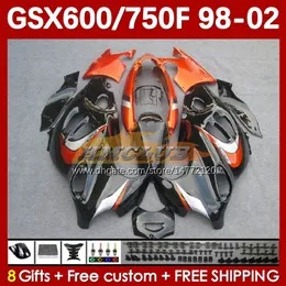 Suzuki Katana GSX600F GSXF750 GSXF750 GSXF-750 GSXF 600 750 CC 169NO.33 GSX750F 600CC 750CC 98 99 00 01 02 GSXF600 GSXF-600 1998 1999 2000 2001 2002 페어링 오렌지 주식