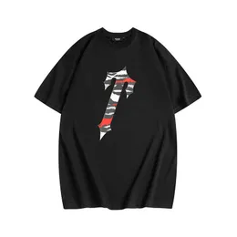 デザイナーファッション衣類 Tシャツ Tシャツ Trapstar 迷彩 T プリント夏ルーズカジュアルファッションラベル多用途半袖 Tシャツ男性女性のための販売