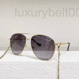 Designer de óculos de sol nova Internet Celebrity Personality Chain Sunglasses para mulheres, tendência versátil S51A