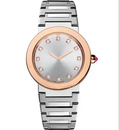 Orologio al quarzo da donna di altissima qualità, quadrante argentato da 33 mm intarsiato con 12 diamanti di diaspro naturale, movimento originale importato, batteria, orologio sportivo di design di lusso, regalo