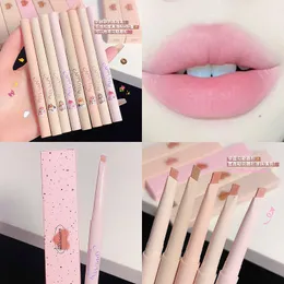 Matte Lip Liner Pen Long Lasting Contour Lipstick Non-stick Waterproof Smooth Velvet Lipliner Pencil Nude Pink Lip Tint Makeup