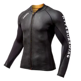 wetsuits drysuits 2mm 네오프렌 다이빙복 남자 분할 수영 서핑 전면 지퍼 수상 스포츠 항해 모터 보트 다이빙 J230505