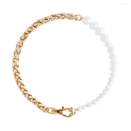 Choker 2023 Handgjorda smycken grossistkreativa halvkedjor Pärlor Bijoux uttalande sötvatten pärla aweigh halsband för kvinnor