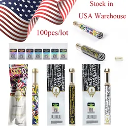 USA Stock 1ML CALIFORNIA HONEY E Cigarettes White Black Rainbow3 Colors Disposable Vape Pens Empty Rechargeble Starter Kits Device Pod Vaporizers