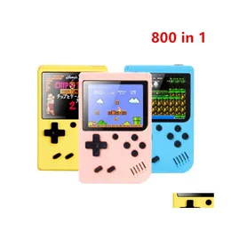 Portabla spelspelare Aron Handheld Games Console Retro Video Player kan lagra 800 in1 8 bit 3,0 tum Colorf LCD Cradle Drop Deliver DHT0D