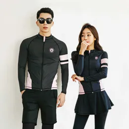 Гростевые категории Drysuits Женский 4 купальника из Rashguard Swimsuit с длинным рукавом Zip Front Sun Защита для плавательной рубашки для плава