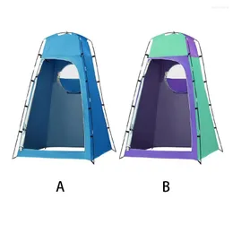 Tendas e abrigos de acampamento tenda de privacidade universal mulheres ao ar livre à prova d'água assistindo chuveiro de banheiro, trocando de quarto pequeno copa azul -céu azul