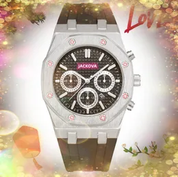 Four Styles Designer masculino Full Stopwatch Full Stopwatch Relógio de quartzo 42mm Relógio automático de movimento de aço inoxidável