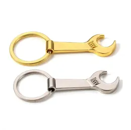 New Eco-friendly stainless steel Wrench Spanner Beer Bottle Opener Key Chain Keyring Gift Kitchen Tools wholesale Wholesale