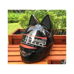 Caschi moto The Cat Ear Casco Fourseason Antifog Nitrinos Drop Delivery Cellulari Accessori moto Dhibq