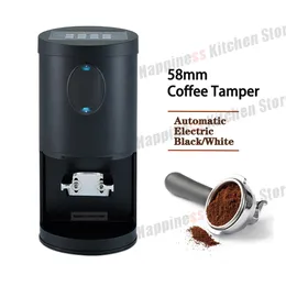 Coffeeware 58.3m/58mm tamper automático tamper café elétrico tamp plana espresso imprensa 58mm preto ou branco 110240v ferramentas de café novo