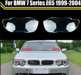 Autoscheinwerfergehäuse für BMW 7er E65 E66 1999-2004 Scheinwerferobjektivabdeckung Lampenschirmglas Lampenabdeckungskappen Scheinwerfergehäuse