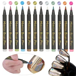 Andra golfprodukter 12pcsset Bright Color Sunscreen Covering Power Accesoires Ink Pen Acrylic Painter Club Byt 230505