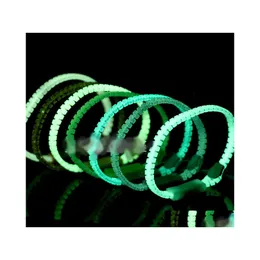Jewelry Luminous Glow In The Dark Zipper Bracelet Unisex Zip Bangle Night Light Wristband Party Bar Gift M3611 Drop Delivery Baby Ki Dhx2Z