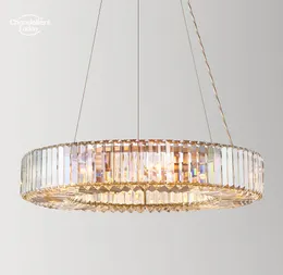 Elliana Crystal Halo Kolye Işıkları Fikstür Modern Led Yuvarlak Siyah Avizeler Oturma Odası Çocuk Yatak Odası Yemek Odası Lambaları Parlak