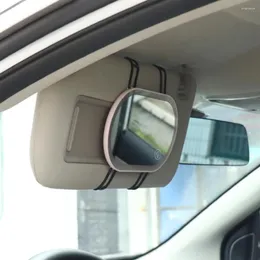 الملحقات الداخلية مرآة HD HD MIRROR مع SUN-Shading مع مفتاح مكياج LED LID CAR