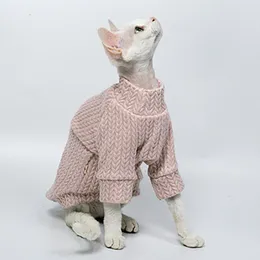 Clothing Sphinx Devon Rex Clothes Apparel TShirt Knit Cat Sweater Konis Sphync Cat Sweater Fall Winter Outfits for Hairless Cat Sweater