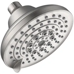 Bathroom Shower Heads,6 Spray Settings High Pressure Shower Head 5" Rain Fixed Showerhead