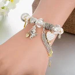 Charm Bracelets JanYee Pulcera Arrow Charms With Cupid For Love Women DIY Beads Fit Pan Bangles Jewelry B22083