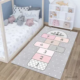 Playmats Cartoon Cute Room Dibet Non-Slip Children Baby Play Play Sypial