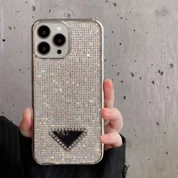 Silver Bling Glitter Phone Case voor Apple iPhone 14 Pro Max 13/12/11 Pro Max/XS Max/XR 8/7 Plus Unque Rhinestone Shiny Sparkle Cover Cute Girly Bumper