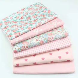 Fabric 160cm*50cm sweet little pink floral cotton fabric pink diy bedding dress patchwork fabric children handwork cotton cloth P230506