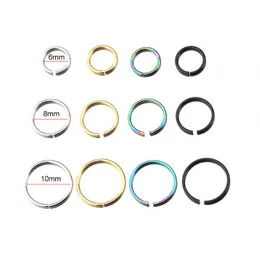 316l Stainless Steel Ring Ear Bone Nail Puncture Hoop Earrings Multi-function Nasal Septum Lip Nose Ring Anti-allergy Body Piercing Jewelry For Men Women Wholesale