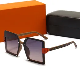 Роскошные бренд без оправы женщины солнцезащитные очки для мужчин винтажные дизайнерские очки квадратные красные оттенки UV400 Eyewear 2023