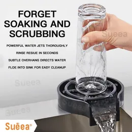 Rengöringsborstar Faucet Glass Rinser för diskbänk Automatisk kopp bricka bar kaffepanna tvättverktygstillbehör 230505