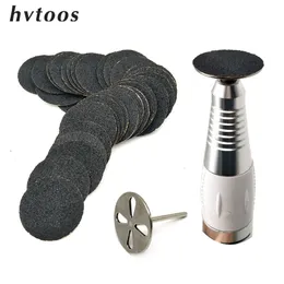 Equipamento de arte da unha Hytoos 100pcs papel de lixamento substituível com disco de 25 mm de pedicure perfuram acessórios de bits de salão ferramenta de callus 230505