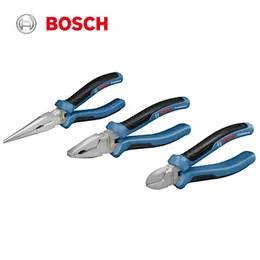 Tang Bosch Professiona -tång 160/180/200mm Chromium Vanadium Steel Ergonomic Original Need Nose PLIER Trådskärare Diagonala tång