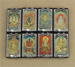 Pendant Necklaces Nepal Buddhist Eight Guardian God Handmade Ethnic Ebony For Women Men Fashion High Quality DIY Parts Pendan