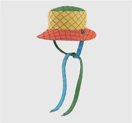 Luxurys Womens Multolour Reversible Canvas Bucket Hat Fashion Designers Caps Caps Hats Men Summer Fisitided Fisherman Beach Bonnet Sun C1649293