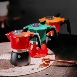Verktyg Ekspres gör Kawy Aluminium Mokka Espresso Percolator Pot Zestaw Do Mokki Rapid Stovetop Coffee Brewer Cafe Tools Tools
