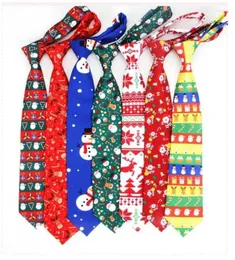 Bow Ties 120st/Lot Fashion Men's Adult Christmas Tie/Santa Clause/Deer/Tree Print Cotton Neck Tie 12 Färg för Välj