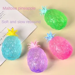 Maltose-Goldpulver Ananas-Dekompressionsspielzeug Pull Pinch Toys Slow Rebound Maltose-Ball Stressabbau Ruhe Fokus Kinder und Erwachsene