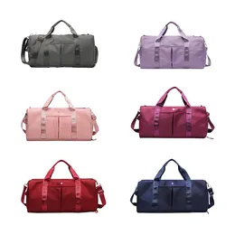 سستة Lulu Lemon Womens Man Duffel Bag Designer Woman Mens Nylon Travel Counter Bag Bag Luxury Backs Crossbody Sport Outdoor Handbag Clutch Pags