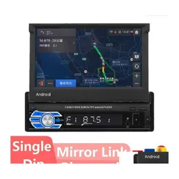 Bil Audio FD70 1Din Android O Radio Mtimedia Video Player Navigation 7Inch SN GPS Bluetooth Mirror Link Drop Delivery Mobiles Motorc DHBZC