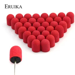 Gwóźdź Sprzęt sztuki 50pcs 1015 mm czerwony wiertarka Pedicure Pedicing Cap Nakuku na narzędzia do manicure 230505